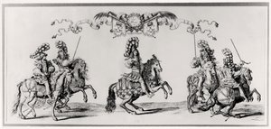 路易十四（1639-1715）c.1662的卡鲁塞尔 作者 弗朗索瓦·夏维
