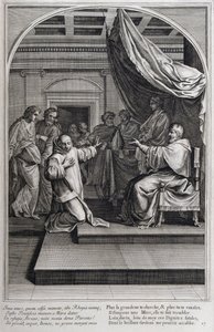 插图来自 1660 年巴黎“卡尔特修会创始人圣布鲁诺的生平”。根据 Eustache Le Sueur 的画作并由 Fran Sois Chauveau 雕刻 © UIG / Leemage 作者 弗朗索瓦·夏维