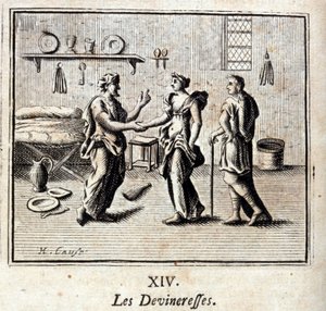 女魔头们。Jean de La Fontaine (1621-95)的寓言。插图：François Chauveau（1613-1676）。1728年的版本。 作者 弗朗索瓦·夏维