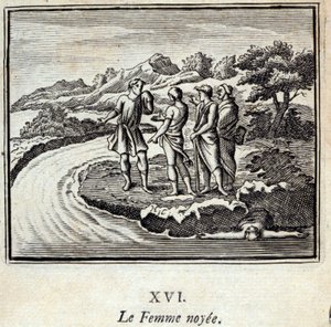诺伊女人》。Jean de La Fontaine (1621-95)的寓言。插图：François Chauveau（1613-1676）。1728年的版本。 作者 弗朗索瓦·夏维