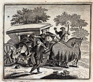 治愈和死亡。Jean de La Fontaine (1621-95)的寓言。插图：François Chauveau（1613-1676）。1728年的版本。 作者 弗朗索瓦·夏维