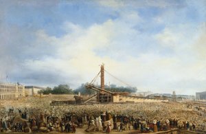 10 月 25 日，在协和广场竖立卢克索方尖碑 作者 弗朗索瓦·杜波依斯（Francois Dubois）