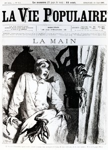 1885年“La Vie Populaire”的手，封面