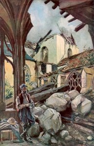 法国凡尔登修道院和大教堂，1916年6月，1926年。 作者 弗朗索瓦·弗拉蒙