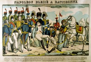 拿破仑在1809年4月于c1835年在Ratisbon受伤