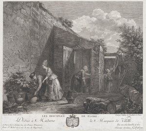 弗洛拉的门徒》，1778年。 作者 弗朗索瓦·戈德弗罗伊（Francois Godefroy）