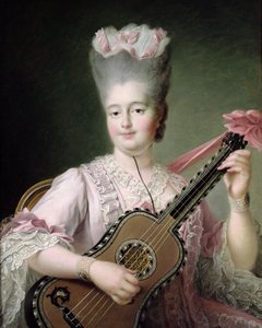 法国玛丽 - 克洛蒂尔德（1759-1802）的肖像，也被称为撒丁岛女王克洛西尔德夫人，1775年（修复后）