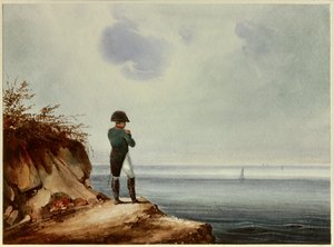 拿破仑一世（1769-1821）的脚下肖像 弗朗索瓦-约瑟夫-桑德曼（1805-1880）的水彩画，来自路易斯-马尚的指示。1820年，太阳。0,14x0,19米 马尔梅松，城堡博物馆 作者 弗朗索瓦·约瑟夫·桑德曼