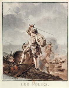 费加罗与哈比的战斗，c.1786（aquatint）