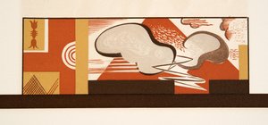 从Aeschylus，酒吧束缚的普罗米修斯的图示。 1941年（模版印刷） 作者 弗朗索瓦路易斯史密斯