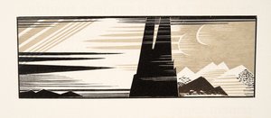 从Aeschylus，酒吧束缚的普罗米修斯的图示。 1941年（模版印刷） 作者 弗朗索瓦路易斯史密斯