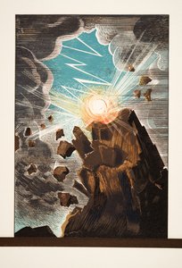 来自普罗米修斯的插图由Aeschylus，酒吧束缚。 1941年（模版印刷） 作者 弗朗索瓦路易斯史密斯