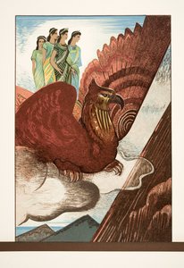 来自普罗米修斯的插图由Aeschylus，酒吧束缚。 1941年（模版印刷） 作者 弗朗索瓦路易斯史密斯