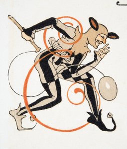 来自人物de Comedie，酒吧的字母E. 1922年（模版印刷） 作者 弗朗索瓦路易斯史密斯