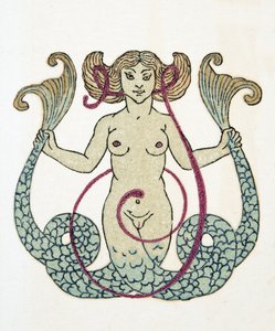 美人鱼，酒吧。 1922年（模版印刷） 作者 弗朗索瓦路易斯史密斯