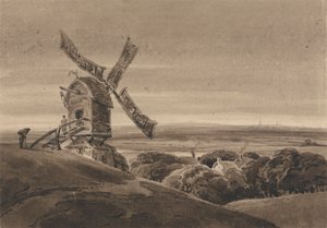 有风车的风景 作者 弗朗索瓦·路易斯·托马斯·弗朗西亚