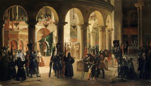 Godefroy de Bouillon存放在圣墓教堂中，阿斯卡隆战利品 作者 弗朗索瓦·马里乌斯·格兰内特