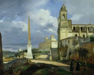 Trinita dei Monti和Villa Medici，罗马 作者 弗朗索瓦·马里乌斯·格兰内特