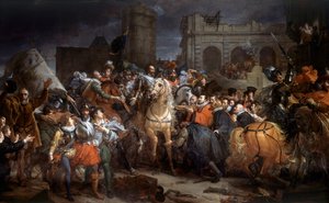 1594年3月22日，亨利四世（1553-1610）在巴黎的入境仪式。弗朗索瓦-杰拉德（1770-1837）的画作 作者 弗朗索瓦·帕斯卡尔·西蒙·杰拉德男爵