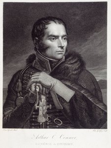 亚瑟·奥康纳少将 (1763-1852) 的肖像。 弗朗索瓦·杰拉德 (Francois Gerard) 的雕刻 (1770-1837) 作者 Baron François Pascal Simon Gérard
