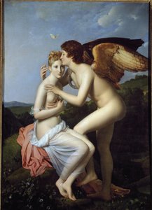 Psyche和Cupid，也叫Psyche接受Cupid的初吻（布上油画 作者 弗朗索瓦·帕斯卡尔·西蒙·杰拉德男爵