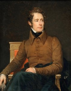 Alphonse-Marie-Louis de Prat de Lamartine的肖像 作者 弗朗索瓦·帕斯卡·西蒙·杰拉德