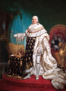 法国国王路易十八的画像，1824年