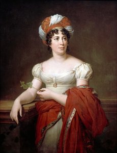 作者肖像男爵夫人安妮·路易斯·杰曼·斯泰尔1766-1817 作者 弗朗索瓦·帕斯卡·西蒙·杰拉德