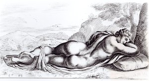 雌雄同体在Borghese花园，c.1653 作者 弗朗索瓦·佩里尔