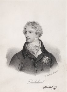 Armand Emmanuel du Plessis肖像，黎塞留公爵，1820年代