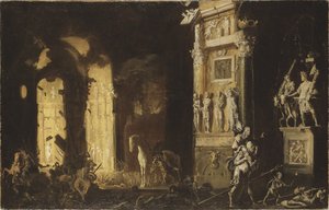 特洛伊之火与埃涅阿斯（Aeneas）携带兰花