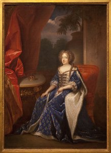 奥地利的玛丽·特蕾莎 (Marie-Therese) 肖像，法国女王 (1638-1683)。 弗朗索瓦·德·特洛伊 (Francois de Troy)（1645-1730 年）的画作，布面油画，17 世纪下半叶。 昂热美术博物馆。