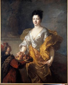 力量公爵夫人的画像。弗朗索瓦-德-特洛伊（1645 - 1730）的画作