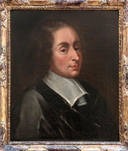 布莱斯·帕斯卡的肖像 - 弗朗索瓦二世·克内尔 (1637-1699) 的布莱斯·帕斯卡肖像 - 克莱蒙费朗 作者 弗朗索瓦·小弗朗索瓦（后）康奈尔
