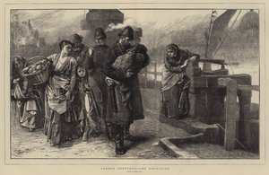 伦敦草图，弃儿（版画） 作者 弗兰克·霍尔