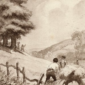 马修-阿诺德的《学者-吉普赛人》插图（彩色石版画） 作者 弗兰克·亚当斯