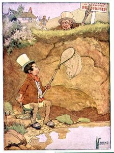 小Tommy Tittlemouse，选自《我的托儿所故事书》，由Blackie & Son出版（书中插图）。 作者 弗兰克·亚当斯