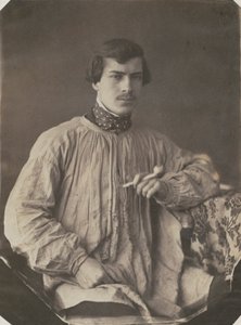 艺术家或带管子的助手，1853-1857。 作者 弗兰克·肖瓦塞涅