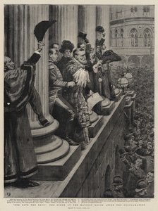 在宣言之后，上帝拯救了国王，在大厦的场景 作者 Frank Dadd