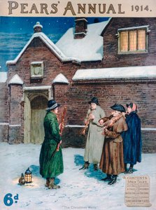 《圣诞节等待》，1914年《梨子年鉴》封面 作者 弗兰克·达德