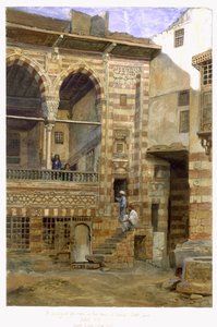 一个庭院，Al Hosh，位于开罗的Shiekh Sadat，1873年