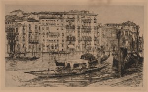 威尼斯大运河，1889年。 作者 弗兰克·杜文内克