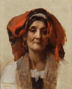 1887年意大利女人的头