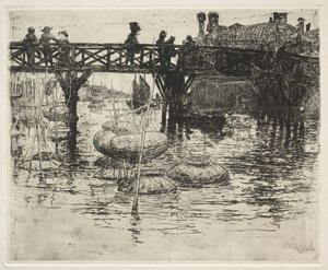 1883年在威尼斯Castello的San Pietro。 作者 弗兰克·杜文内克