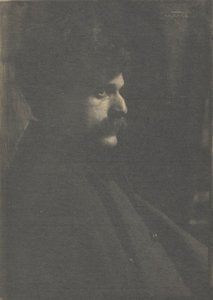 阿尔弗雷德-斯蒂格利茨的画像，约1899年。