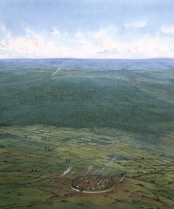 强化围墙，英格兰南部，约公元前1000年。   作者 弗兰克·加德纳