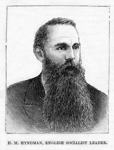 英国第一个社会党政党的创始人HM Hyndman，1886年“弗兰克莱斯利的流行月刊”的插图 作者 弗兰克·莱斯利
