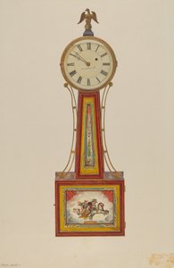 班卓琴钟，约 1939 年（水彩画） 作者 弗兰克·M·基恩