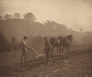 晚饭时间，约1890年。 作者 弗兰克·梅多。萨特克利夫