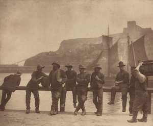 惠特比渔民，约1885年。 作者 弗兰克·梅多。萨特克利夫